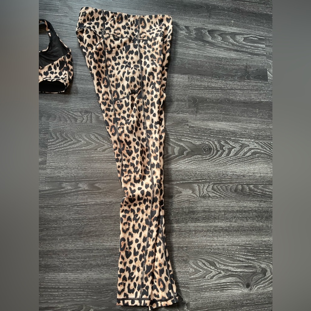Leopard Print Leggings With Matching Bra - image 3